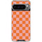 Orange Checkered Google Pixel 10 Pro XL Clear Case